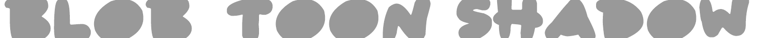 Blob Toon Shadows font preview